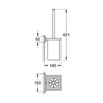 Grohe Allure Brilliant tualeto šepetys, chromas