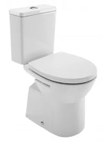 Kombinuotas WC EASY su kietu, soft close dangčiu, horizontalus, 3/6 ltr, baltas