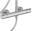Ideal Standard T125 termostatinė dušo sistema su apvalia metaline 300 mm pagrindinė dušo galva, rankinis dušas "stick",