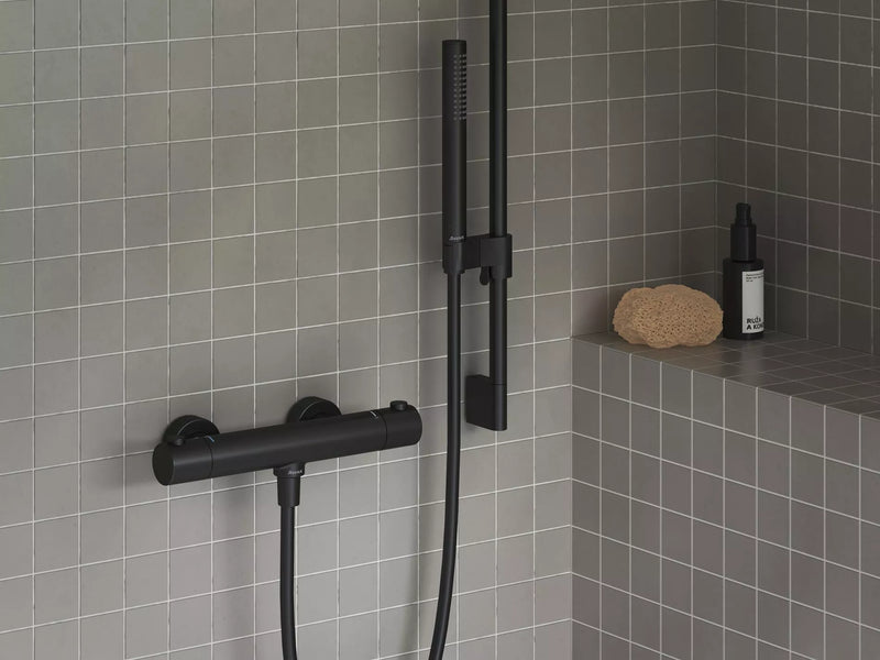 Termostatinis dušo maišytuvas Ravak Puri, PU 033.20/150 juodas