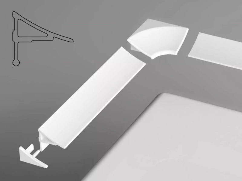 Apdailos juostelės Ravak kampeliai, tipas 11 (komplektas)