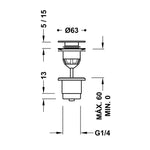 (*n.g.)Dugno vožtuvas praustuvui violetinis