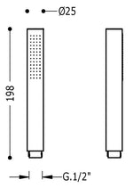 Rankinis dušelis Tres, aukso spalva